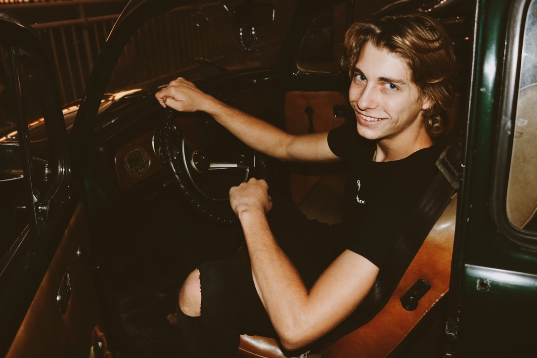 Seth Kaser as a teenager